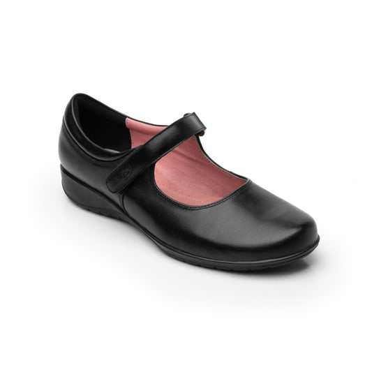 Zapato Flat Escolar Con Velcro Flexi Para Niña 35802