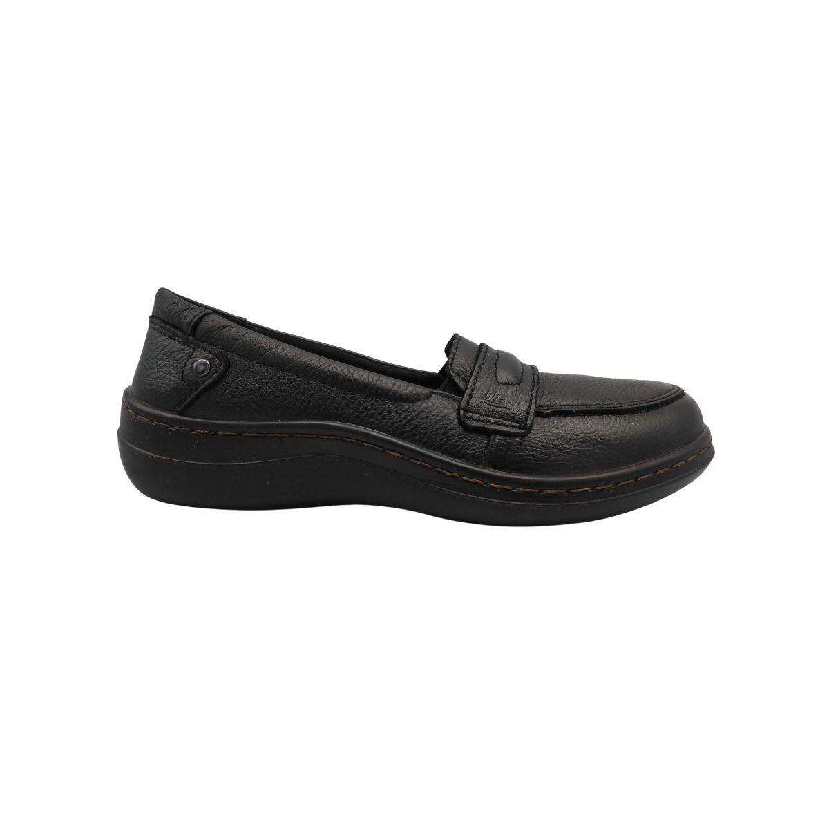 Zapatos marca flexi de piel color negro best sale para mujer