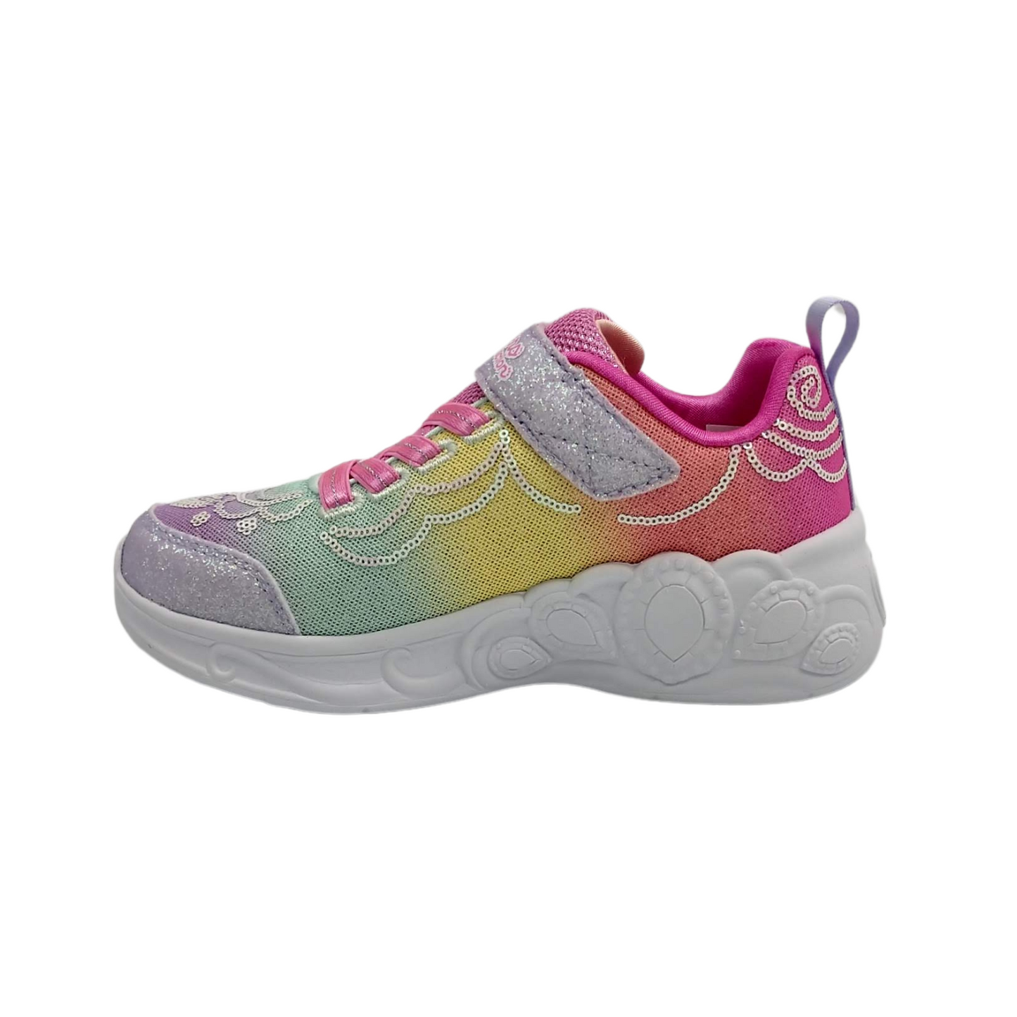 Tenis Skechers S-Lights Princess Wishes para Niña 302686L (17.0-22.0)