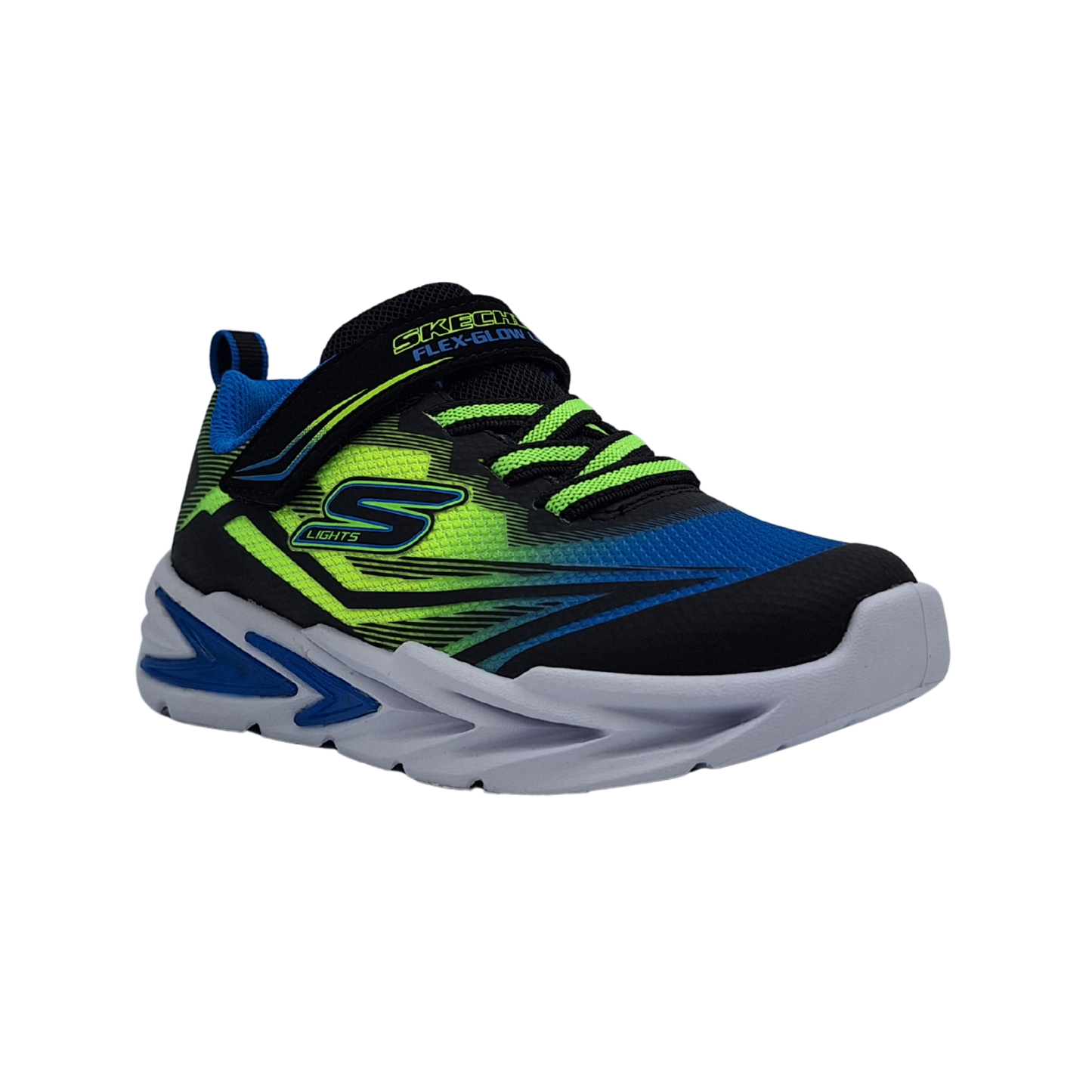 Tenis Skechers Flex-Glow Ultra Luces Velcro Elasticos Niño 400139N