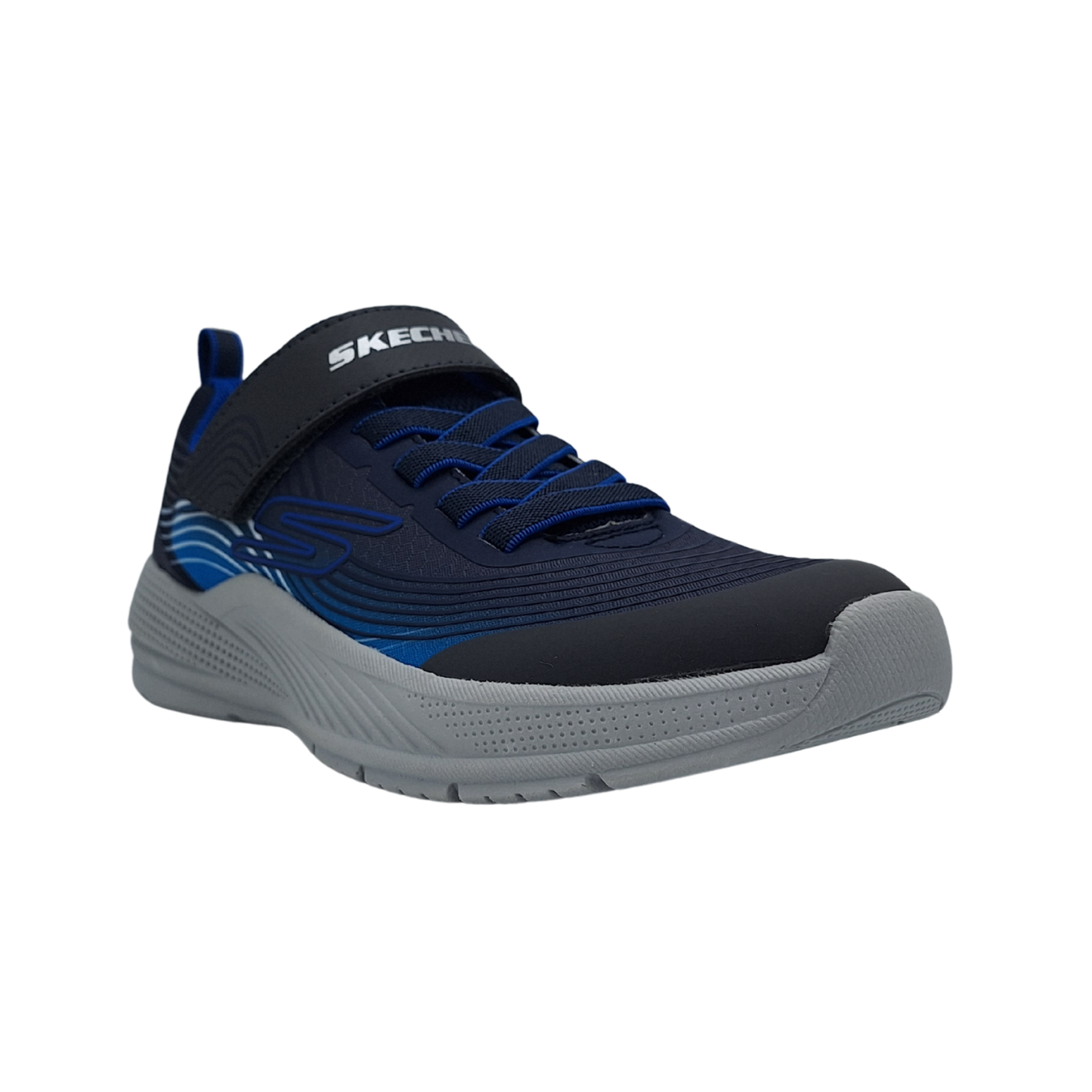 Tenis Skechers Microspec Advance Velcro Ajuste Elastico Niño 403926L