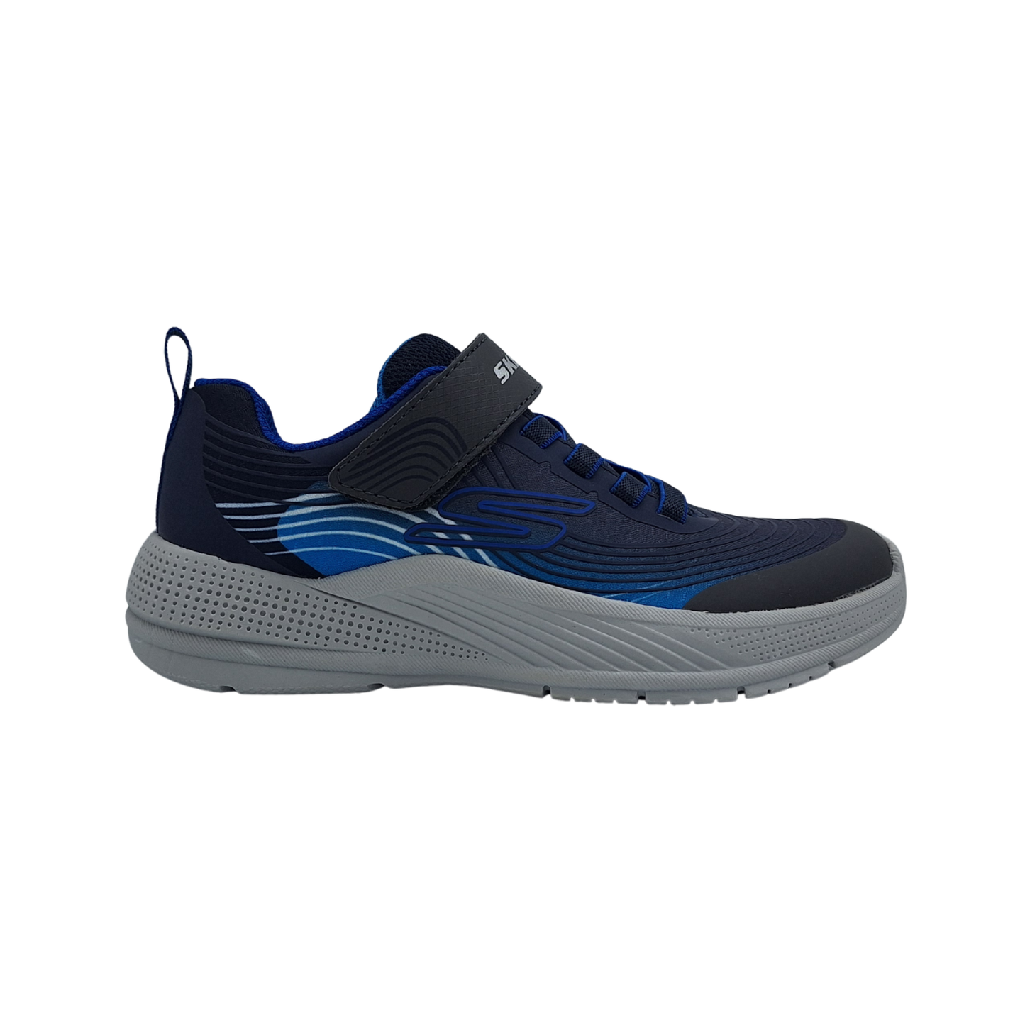 Tenis Skechers Microspec Advance Velcro Ajuste Elastico Niño 403926L