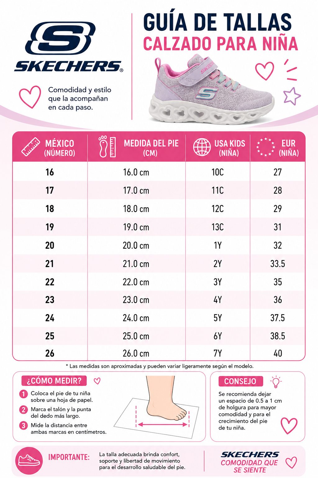 Tenis Skechers Reset Achieved Velcro Sport Comodo Niña 303573N