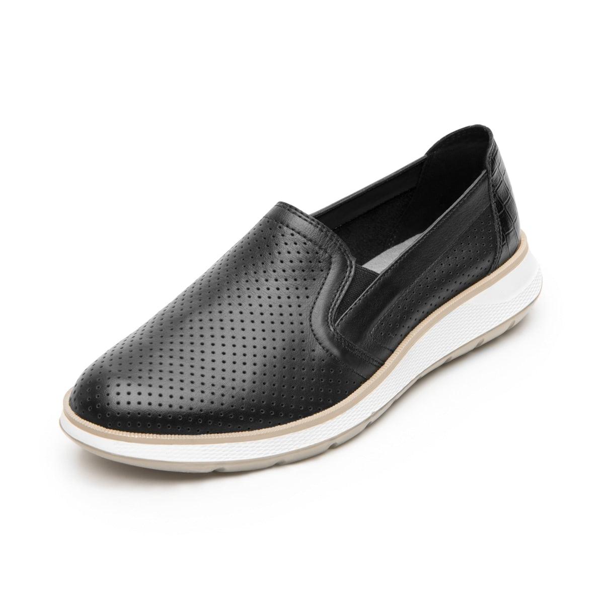 Zapato Slip On Flexi Para Mujer Con Piel 119302 Exclusivas