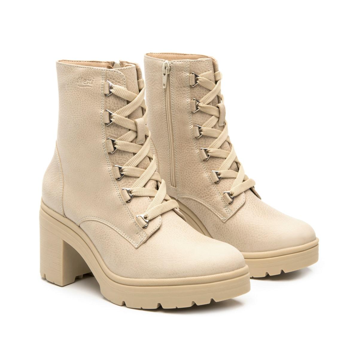 Bota Militar Flexi Para Mujer Con Cierre Interno 119607